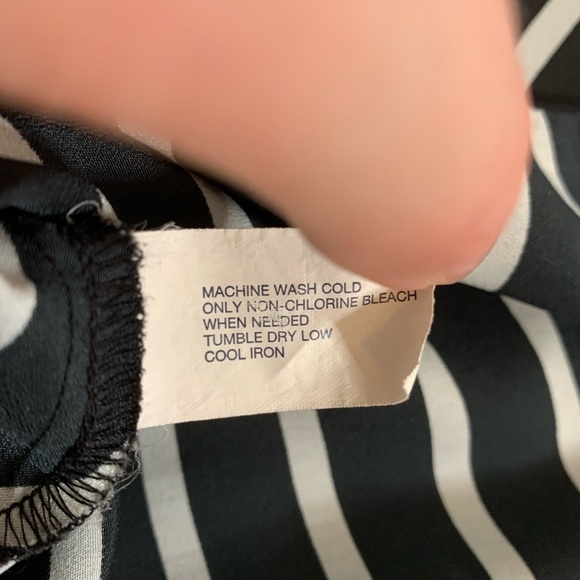 GAP Black Striped Breton Peplum Tank Top S - Picture 11 of 12